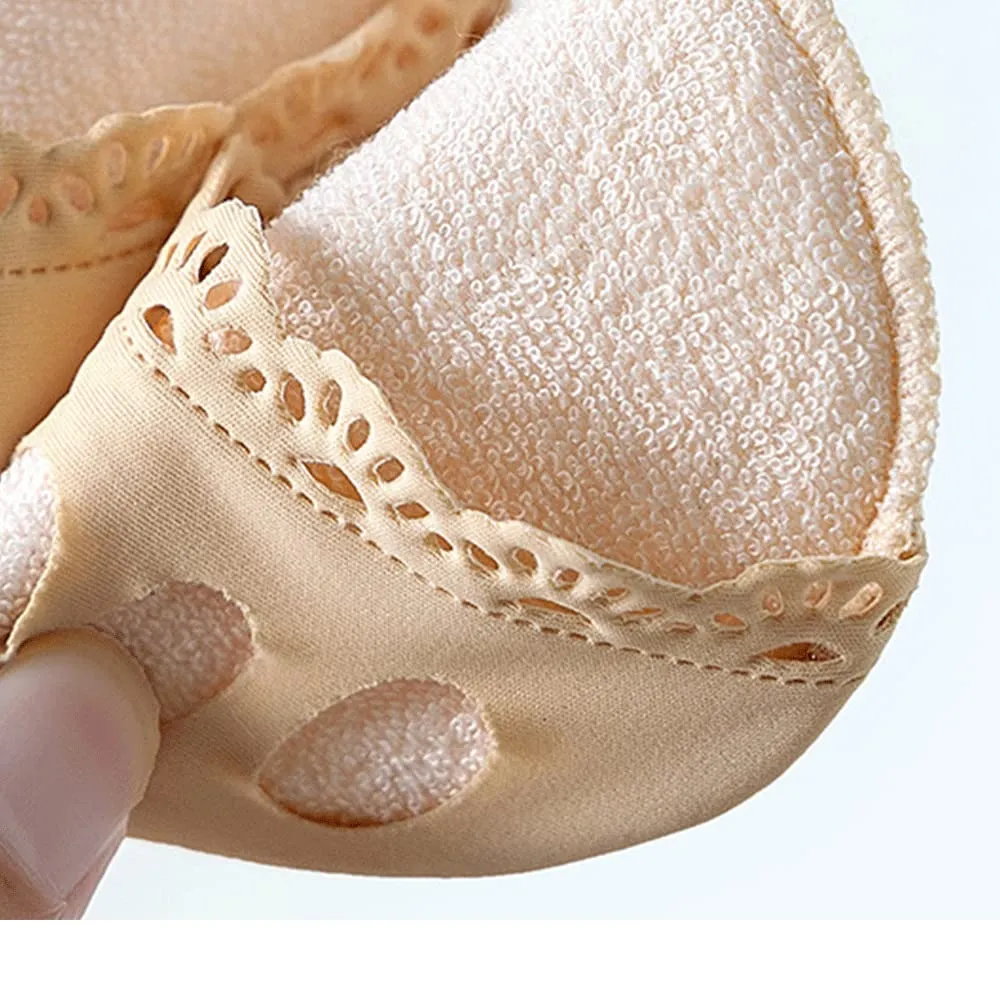 5 Pairs Honeycomb Forefoot PadsFeet Sweat Pads Soft Ball of FootCushionPads Lace Invisible Forefoot PadFabric Foot CushionsSoft Ball of FootCushionPads5 Colors