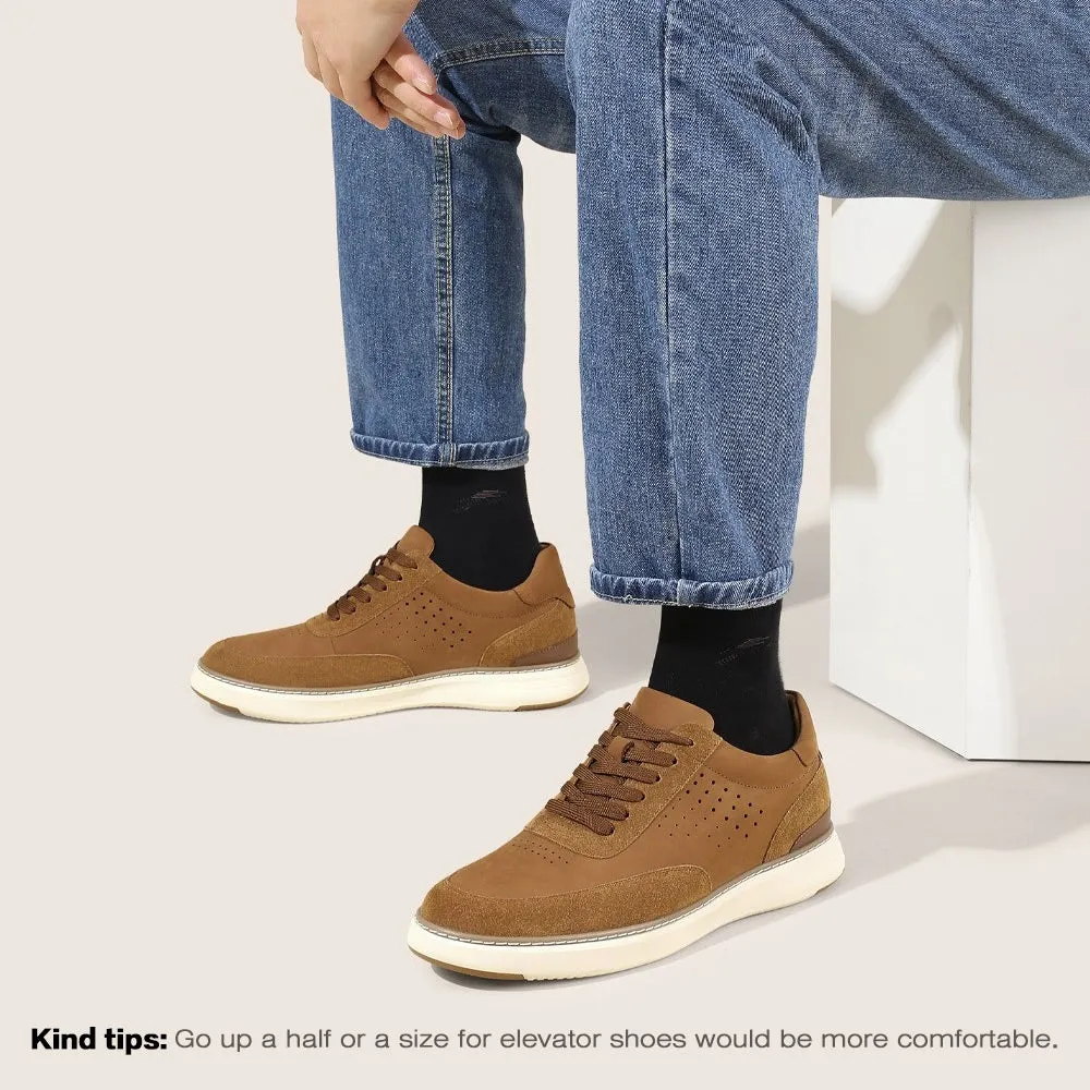 6 CM/2.36 Inches CMR CHAMARIPA Height Increasing Shoes Stylish Brown Men's Casual Shoes