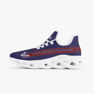 ATHLETIC APPARATUS V1 RWB BOUNCE MESH KNIT SNEAKERS - WHITE