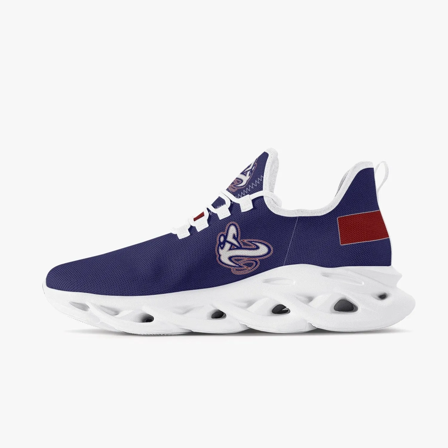 ATHLETIC APPARATUS V1 RWB BOUNCE MESH KNIT SNEAKERS - WHITE