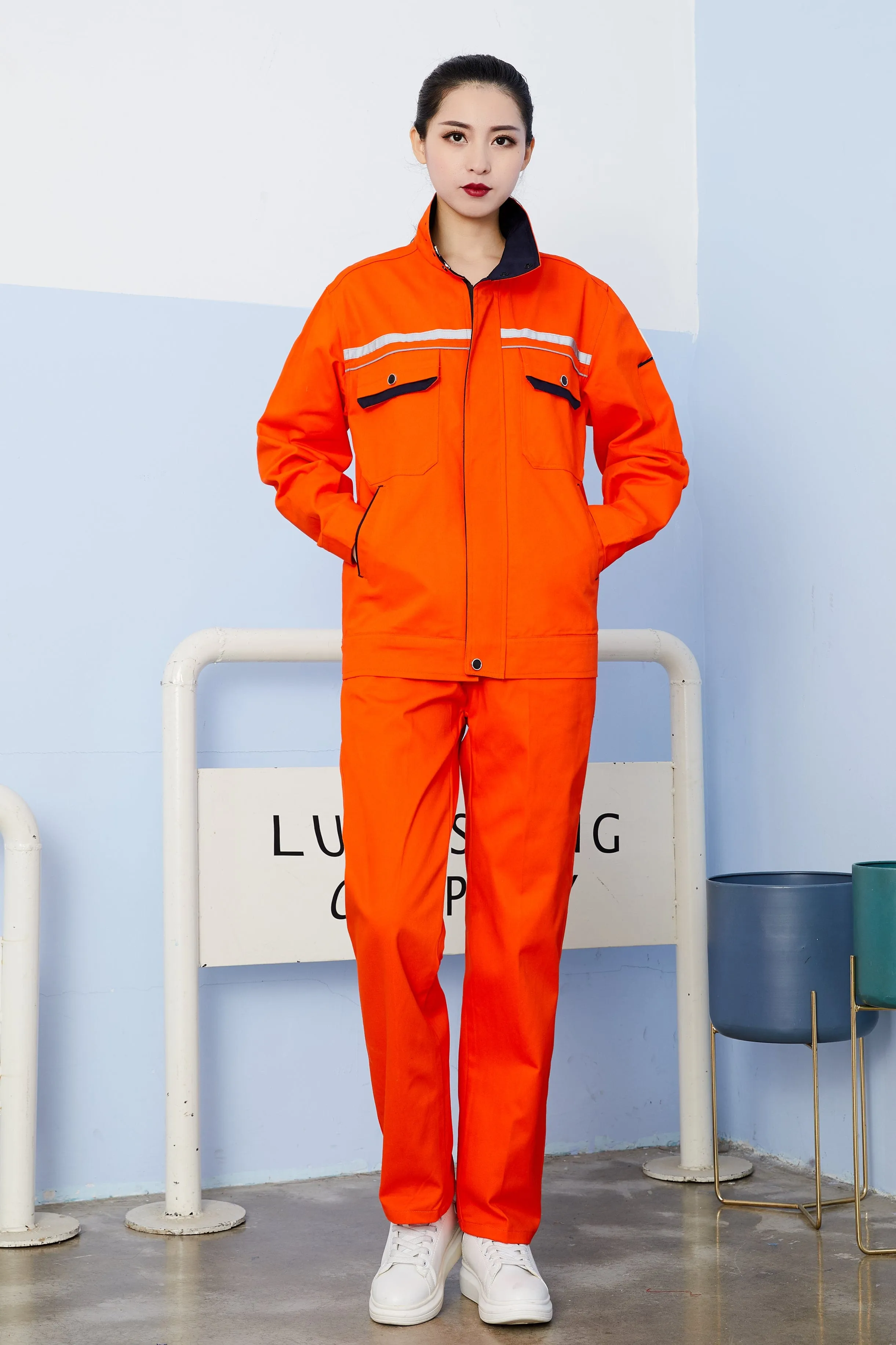 Autumn and winter long-sleeved pure cotton series workwear SD-PC-W1506