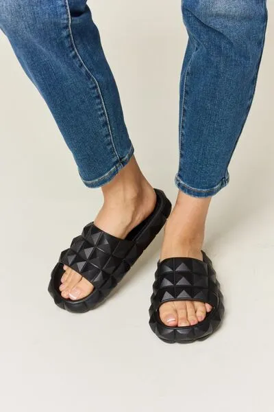 Explore More Collection - WILD DIVA Pyramid Stud Toe Band Footbed Sandals