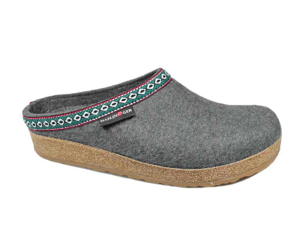 Haflinger Unisex Grizzly Slippers GZ14- Grey