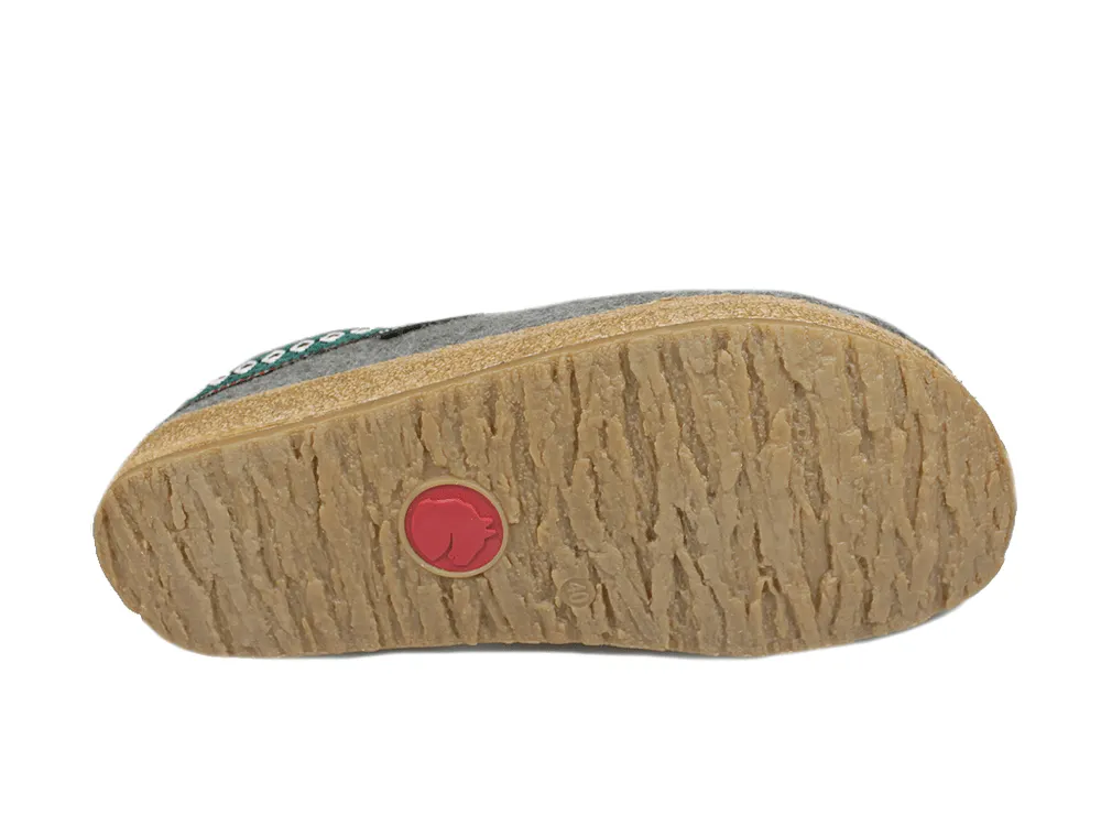 Haflinger Unisex Grizzly Slippers GZ14- Grey
