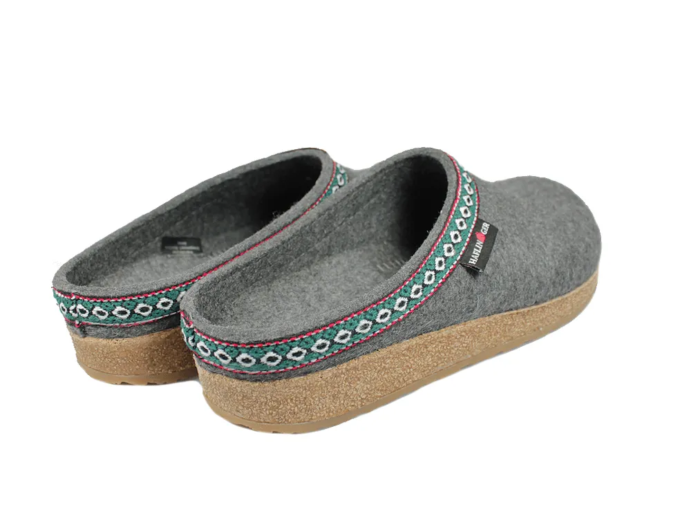 Haflinger Unisex Grizzly Slippers GZ14- Grey