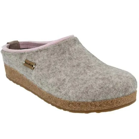 Haflinger Women's Kris Slippers- Silver Grey