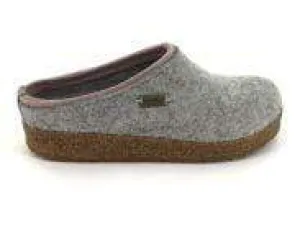 Haflinger Women's Kris Slippers- Silver Grey