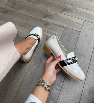 Kate Appleby ‘Duckworth’ Patent Loafer - Almond Mash (K39)