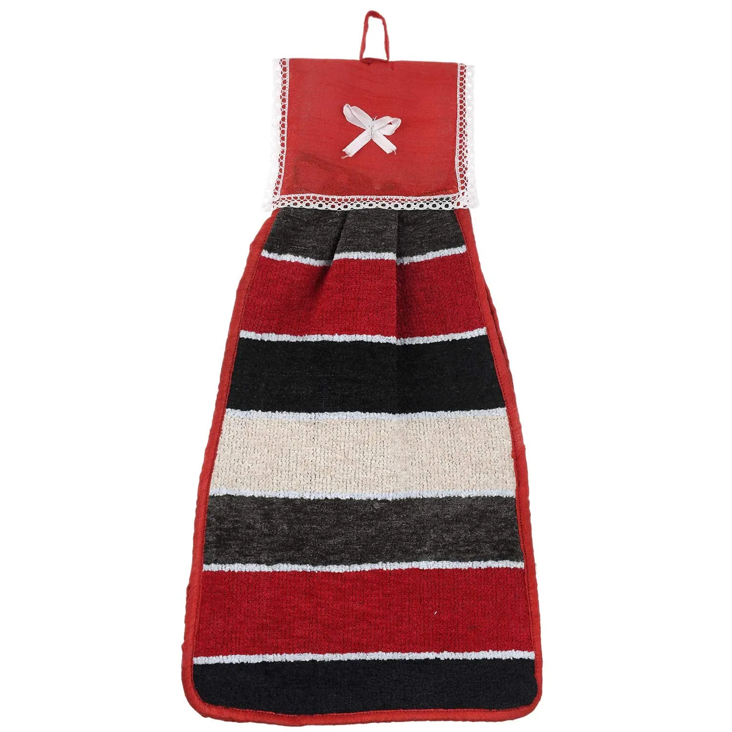 Kuber Industries Hanging Cotton 2 Pieces Cotton Washbasin Napkin/Hand Towel for Kitchen and Bathroom (Multi) - Ctktc45537, 50 GSM