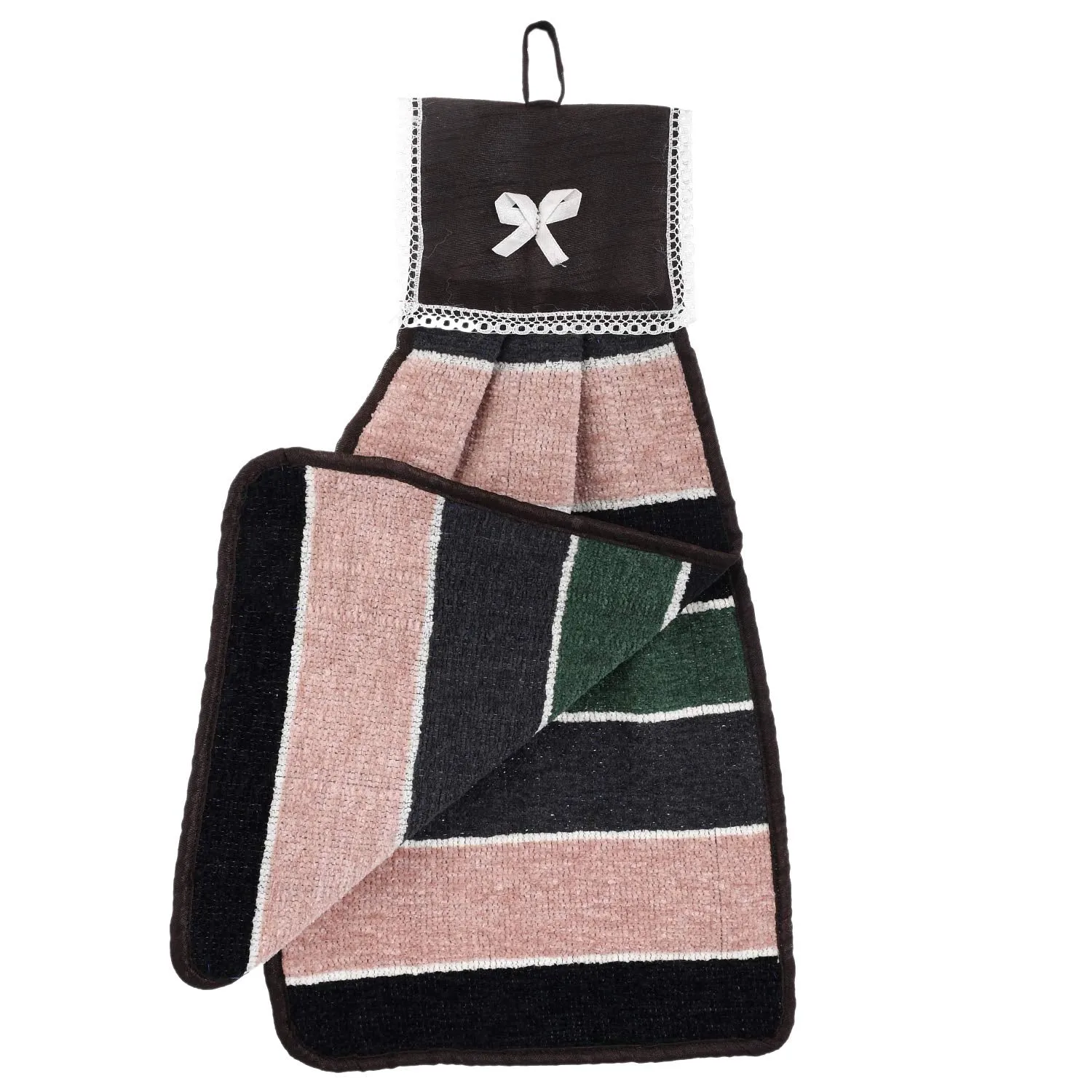 Kuber Industries Hanging Cotton 2 Pieces Cotton Washbasin Napkin/Hand Towel for Kitchen and Bathroom (Multi) - Ctktc45537, 50 GSM