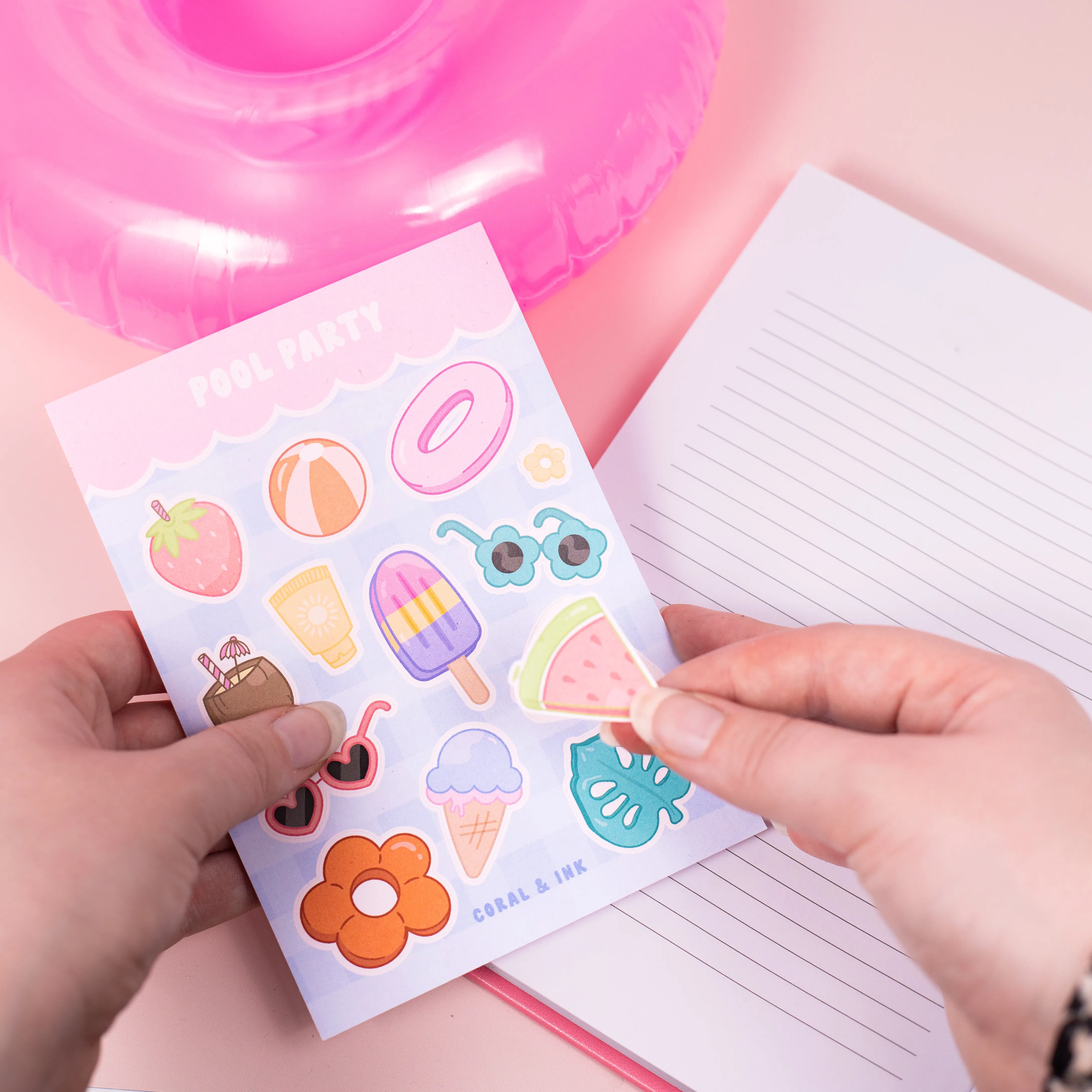 Pool Party Sticker Sheet