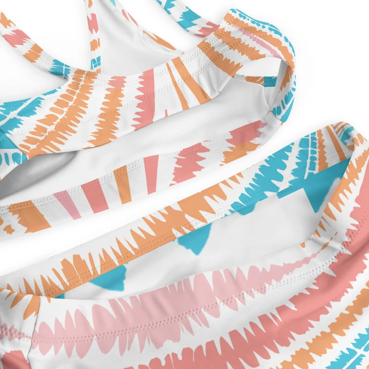 Recycled High-waist Bikini Peachy Twister Edition