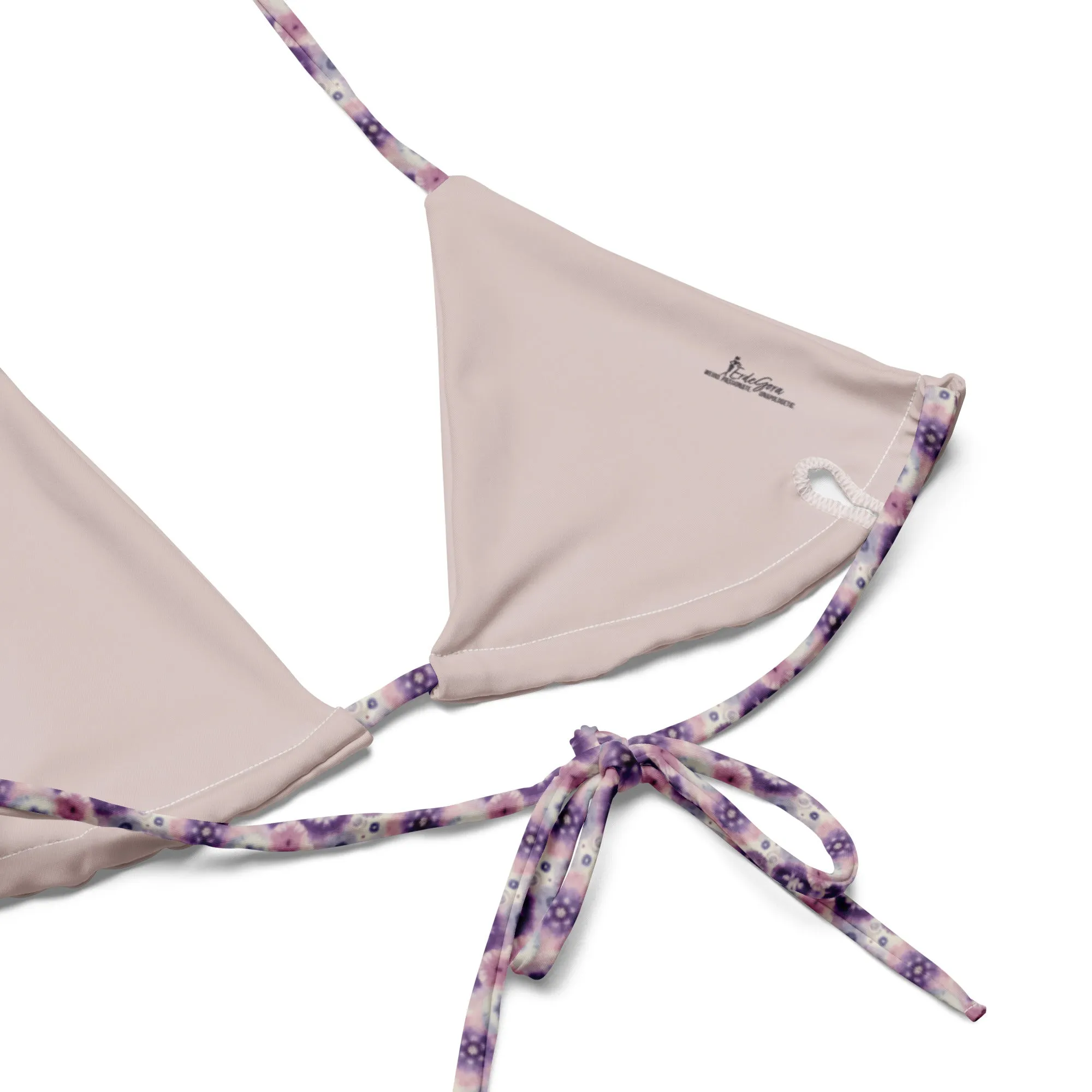 Recycled String Bikini Lilac Bloom