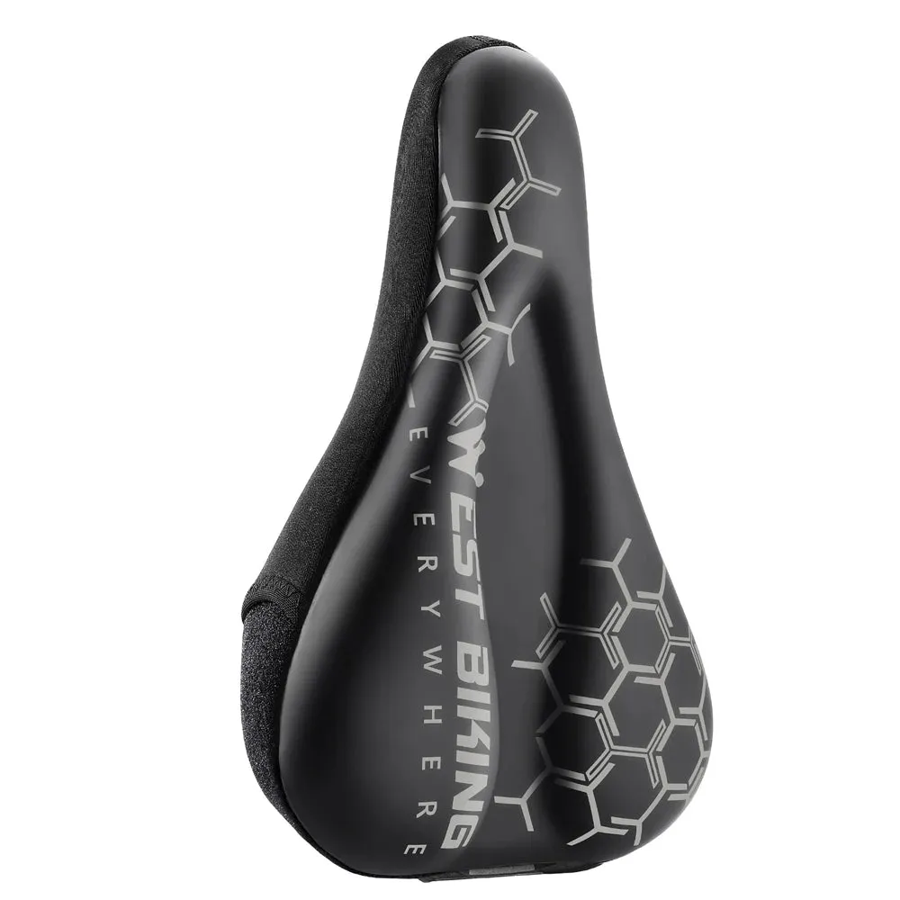 Thickened Bike Saddle Cover Soft Silicone Pad Road Bicycle Seats Cover Comfort Breathable AntiSlip Cycling Cushion Cover
