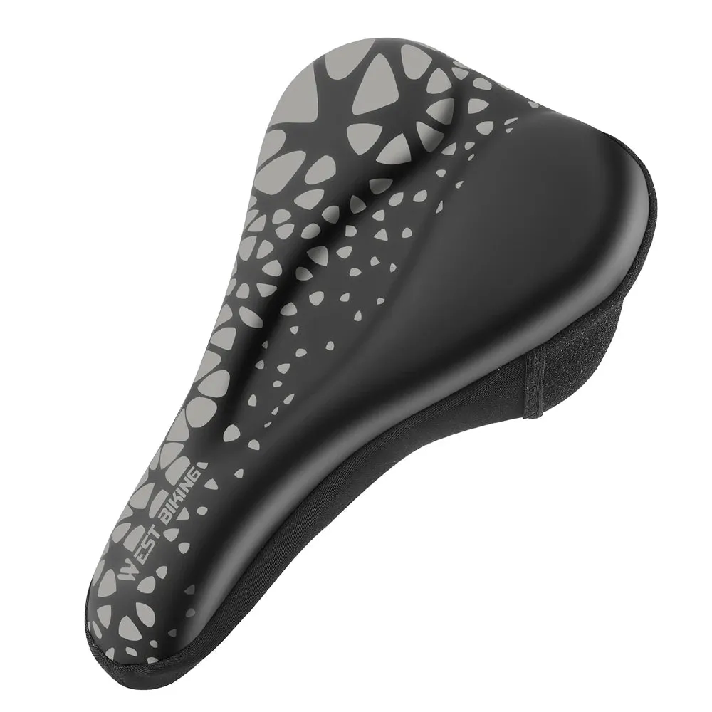 Thickened Bike Saddle Cover Soft Silicone Pad Road Bicycle Seats Cover Comfort Breathable AntiSlip Cycling Cushion Cover