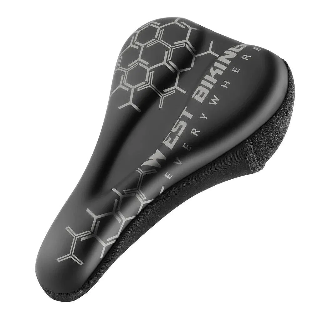 Thickened Bike Saddle Cover Soft Silicone Pad Road Bicycle Seats Cover Comfort Breathable AntiSlip Cycling Cushion Cover