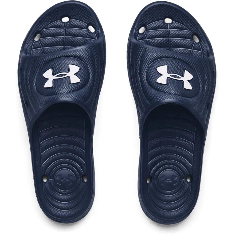 UNDER ARMOUR LOCKER IV NAVY SLIDES