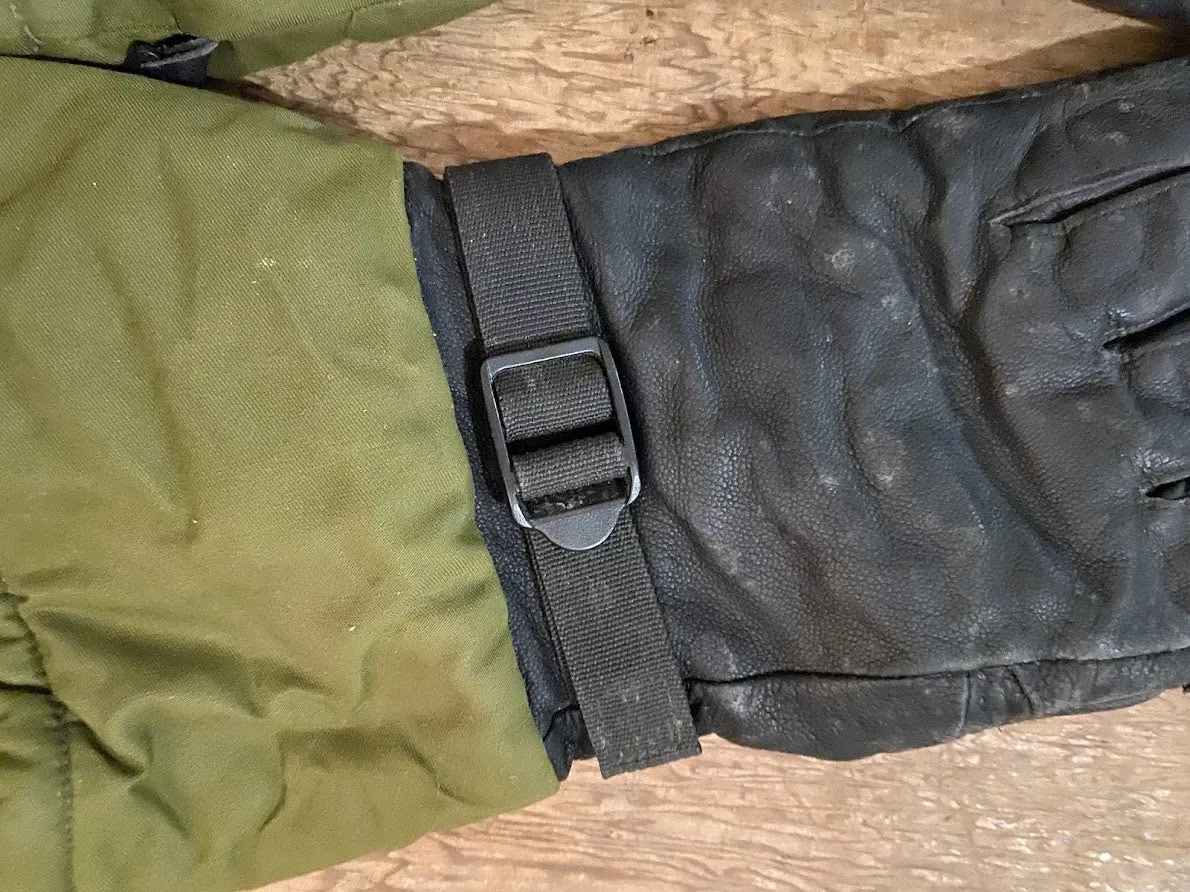 Vintage Canadian Forces Gore-Tex Insulated Arctic Leather Gloves *Gr8 Glv*