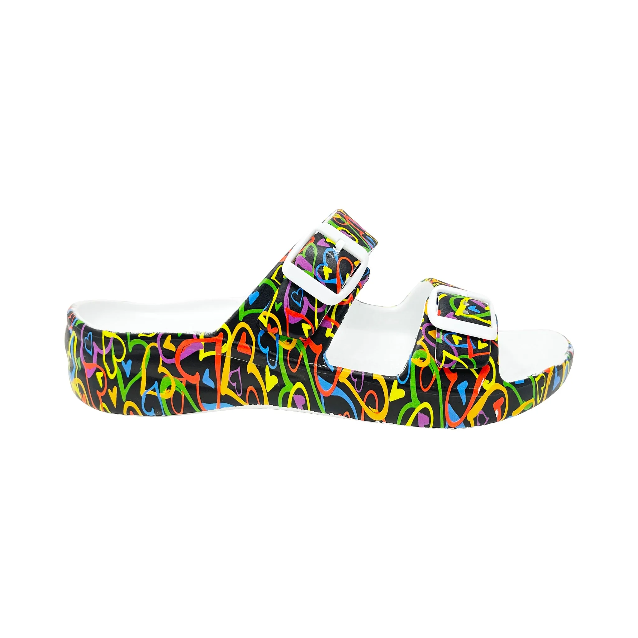 Women's PAW Print Adjustable 2-Strap Sandals - Luv Generation