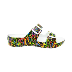 Women's PAW Print Adjustable 2-Strap Sandals - Luv Generation