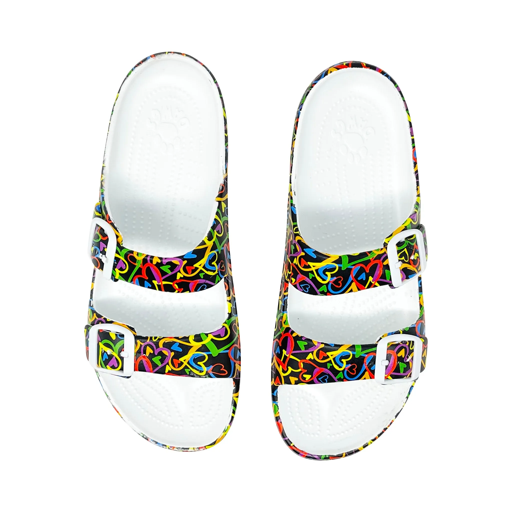 Women's PAW Print Adjustable 2-Strap Sandals - Luv Generation